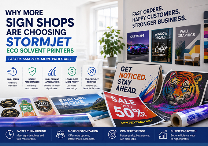 Why More Sign Shops Are Choosing Stormjet Eco Solvent Printers